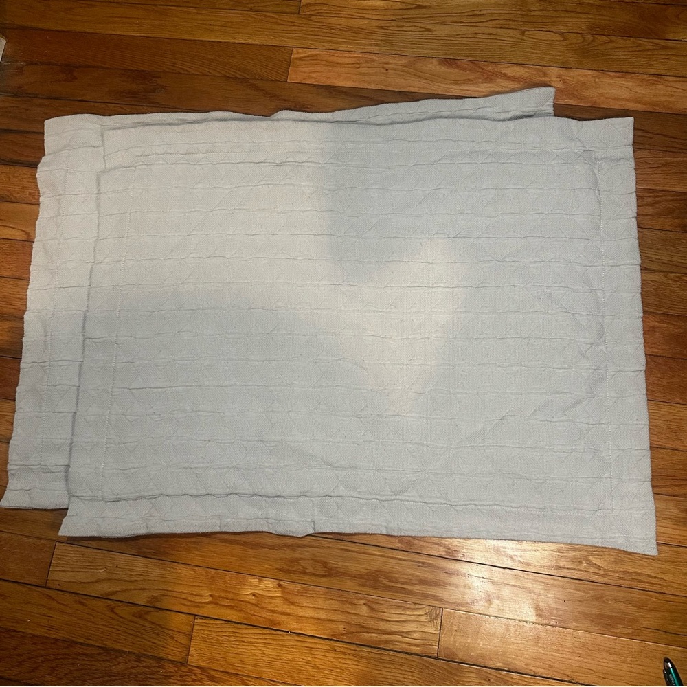 Peacock Alley Pillow‎ 2 Pc Shams Textured Linen Colored Made In Portugal 29 X 22